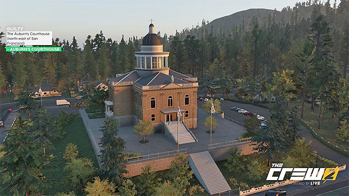 Opis: Sąd w Auburn (na północny-wschód od San Francisco) - Album - Street Racing | Zadań fotograficznych w The Crew 2 - The Crew 2 - poradnik do gry