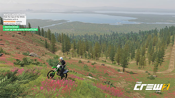 Opis: Wjedź na szczyt Gór Białych (na północ od Nowego Jorku) pojazdem typu Motocross - Album - Offroad | Zadań fotograficznych w The Crew 2 - The Crew 2 - poradnik do gry