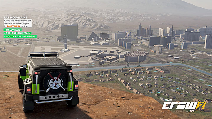 Opis: Wjedź na najwyższą górę na południowy-wschód od Las Vegas pojazdem typu Rally Raid - Album - Offroad | Zadań fotograficznych w The Crew 2 - The Crew 2 - poradnik do gry