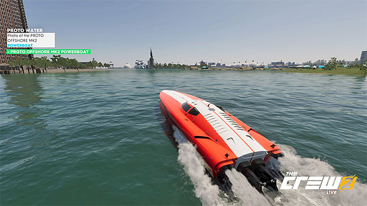Opis: Zdjęcie łodzi Proto Offshore Mk2 - Powerboat - Album - Pro Racing | Zadań fotograficznych w The Crew 2 - The Crew 2 - poradnik do gry