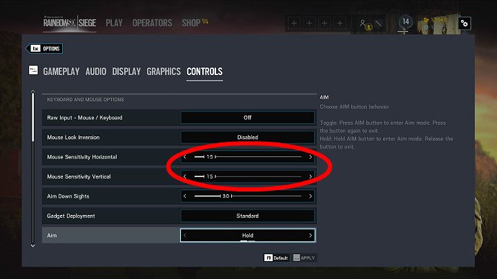 Czułość myszy odpowiada za reakcję Operatora na wykonany przez Ciebie ruch - Ustawienia myszy lub drążka pada w Rainbow Six Siege - Rainbow Six Siege - poradnik do gry
