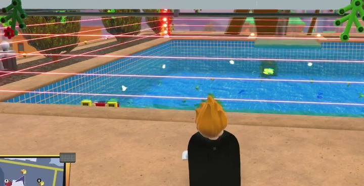 Klocek w basenie - Zewnętrzny Municiberg | Wyzwania, sekrety i złote klocki w grze LEGO Iniemamocni - LEGO Iniemamocni - poradnik do gry