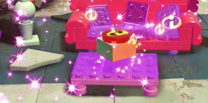 Po uwolnieniu każdego z cywili pojawi się w jego miejscu super klocek - Poziom 1 - Podkopani | Opis przejścia LEGO Iniemamocni - LEGO Iniemamocni - poradnik do gry