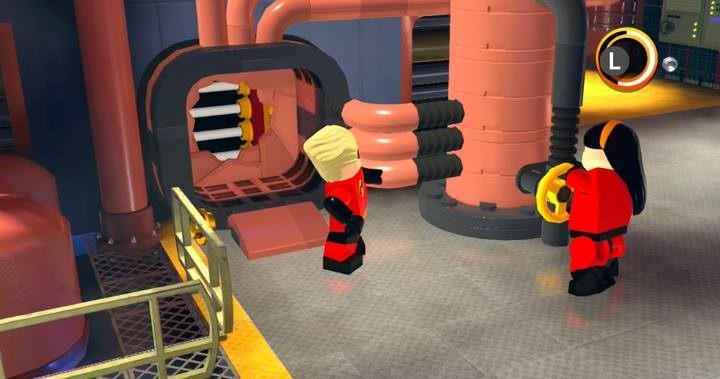 Dostań się do wentylacji Maksem i odwróć uwagę - Poziom 6 - Zatarg ze Zniewalaczem | Opis przejścia LEGO Iniemamocni - LEGO Iniemamocni - poradnik do gry