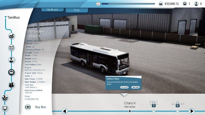Pierwszym modelem autobusu dostępnym w grze jest Mercedes Citaro K - Który autobus kupić w Bus Simulator 18? - Bus Simulator 18 - poradnik do gry