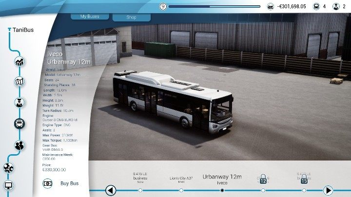 Na 9 poziomie odblokujesz pierwszy autobus z silnikiem CNG - Który autobus kupić w Bus Simulator 18? - Bus Simulator 18 - poradnik do gry