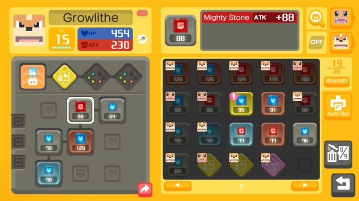 Zdobyte ulepszenia możesz rozdawać swoim pokemonom - Jak ulepszać pokemony w Pokemon Quest? - Pokemon Quest - poradnik do gry