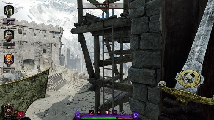 Trafisz do pomieszczenia z dźwignią - użyj jej, aby wysunąć drabinę - Grymuary w akcie I gry Warhammer Vermintide 2 - Warhammer Vermintide 2 - poradnik do gry