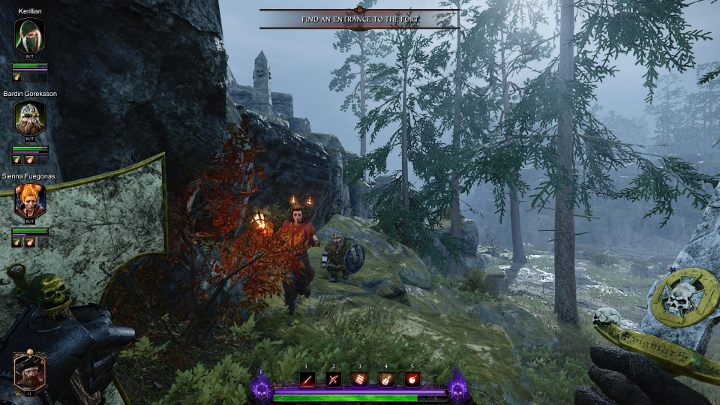 Pierwszy grymuar w misji Fort Brachsenbrucke odnajdziesz niedługo po przejściu przez most z zawalonego drzewa - Grymuary w akcie II gry Warhammer Vermintide 2 - Warhammer Vermintide 2 - poradnik do gry