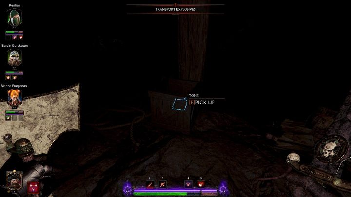 Drugi tom odnajdziesz w lokacji Transfer, a dokładnie pod mostem z torami, po których będzie kierował się wózek - Tomy w akcie I gry Warhammer Vermintide 2 - Warhammer Vermintide 2 - poradnik do gry