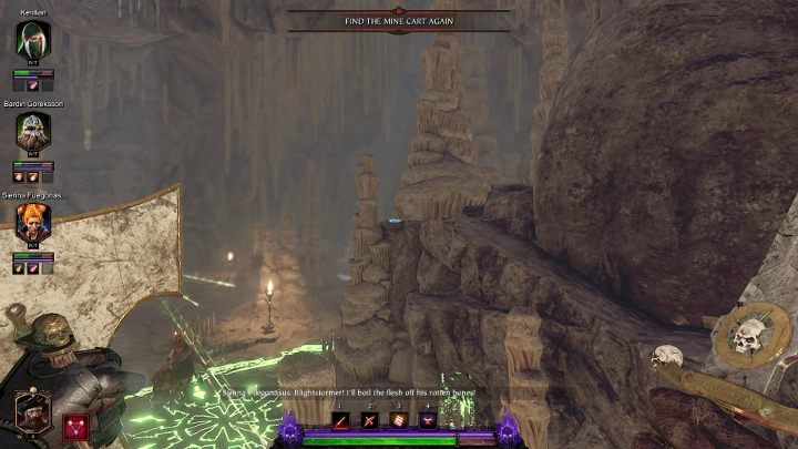 Na sąsiedniej skale odnajdziesz trzeci tom - wystarczy tam przeskoczyć - Tomy w akcie I gry Warhammer Vermintide 2 - Warhammer Vermintide 2 - poradnik do gry