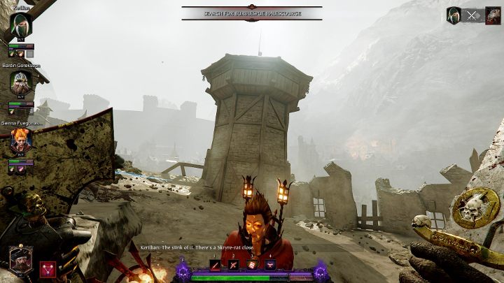 Ostatni tom odnajdziesz po przejściu etapu z zawalającym się budynkiem - Tomy w akcie I gry Warhammer Vermintide 2 - Warhammer Vermintide 2 - poradnik do gry