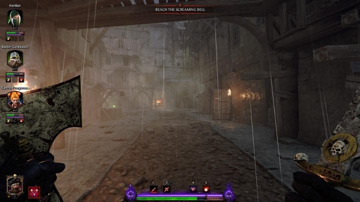 Pierwszy tom w misji Wyjący dzwon odnajdziesz na ulicy widocznej na obrazku - Tomy w akcie II gry Warhammer Vermintide 2 - Warhammer Vermintide 2 - poradnik do gry