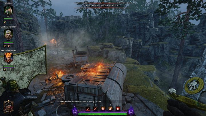 Wskocz na pierwszy wóz, a następnie na płonący wóz - Tomy w akcie II gry Warhammer Vermintide 2 - Warhammer Vermintide 2 - poradnik do gry