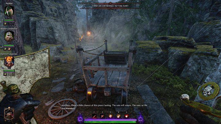 Z płonącego wozu skocz na kolejny wóz - Tomy w akcie II gry Warhammer Vermintide 2 - Warhammer Vermintide 2 - poradnik do gry
