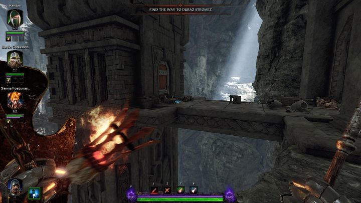 Po zeskoczeniu skręć w prawo - ujrzysz most prowadzący do wieży, a pod wieżą znajdziesz tom - Tomy w akcie II gry Warhammer Vermintide 2 - Warhammer Vermintide 2 - poradnik do gry
