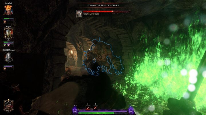 Stormfiend korzysta z działa, którym zadaje ataki obszarowe, ale czasami też szarżuje na bohaterów - Lista przeciwników w Warhammer Vermintide 2 - Warhammer Vermintide 2 - poradnik do gry