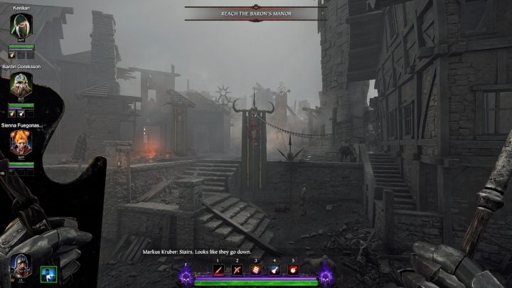 Pierwszy grymuar odnajdziesz w miejscu widocznym na obrazku - Grymuary w akcie III gry Warhammer Vermintide 2 - Warhammer Vermintide 2 - poradnik do gry