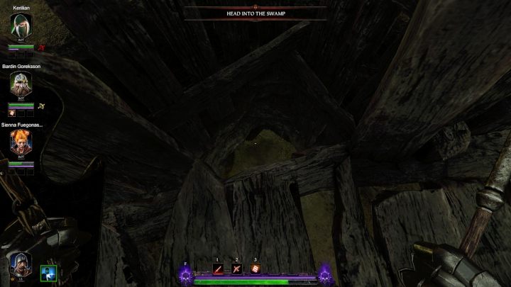 W środku skocz do niewielkiej dziury w ziemi - Grymuary w akcie III gry Warhammer Vermintide 2 - Warhammer Vermintide 2 - poradnik do gry