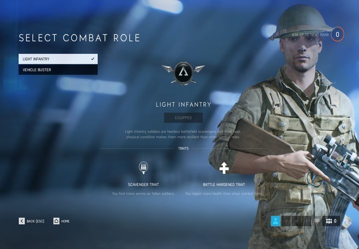 Lekka Piechota posiada perki Szabrownik (Scavenger) oraz Hart Bojowy (Battle Hardened) - Szturmowiec - klasa postaci w Battlefield 5 - Battlefield V - poradnik do gry