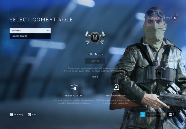 Archetyp Technik posiada 2 cechy - Spec od pojazdów oraz Ekspert od broni ciężkiej - Żołnierz wsparcia - klasa postaci w Battlefield 5 - Battlefield V - poradnik do gry