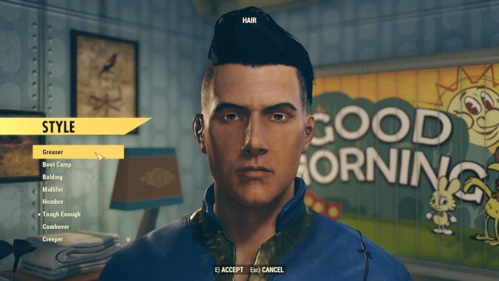 Kreator bohatera oferuje sporo możliwości w zakresie modyfikacji wyglądu. - Kreator bohatera i statystyki SPECIAL w Fallout 76 - Fallout 76 - poradnik do gry