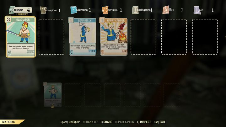 Aby karta profitu zadziałała, musisz ją przypisać w menu perków. - Jak działają perki i jak je zdobywać w Fallout 76? - Fallout 76 - poradnik do gry