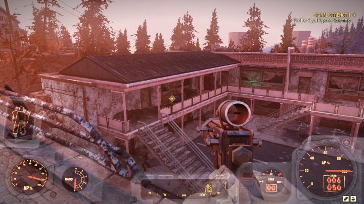 Zdobycie schematu nie wymaga wchodzenia do środku budynku - znajdziesz go na zewnątrz - Siła Sygnału - Solucja do Fallout 76 - Fallout 76 - poradnik do gry