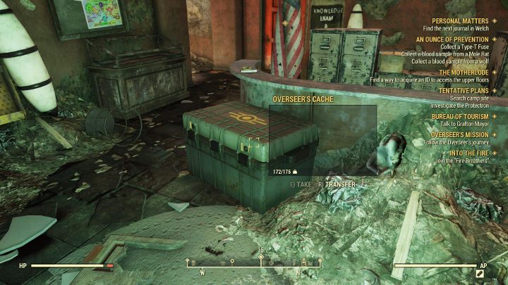 Szybko trafisz do pomieszczenia, w którym znajduje się maska gazowa. - Jak zdobyć maskę gazową w Fallout 76? - Fallout 76 - poradnik do gry