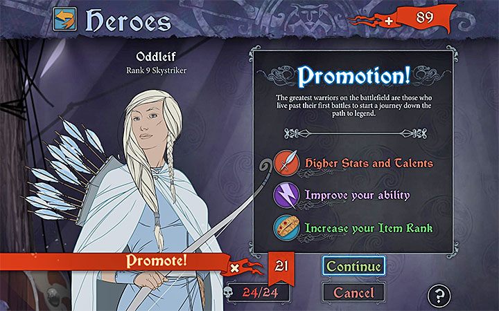 Mechanizm awansowania na wyższe poziomy doświadczenia (rangi) pozostał w The Banner Saga 3 nietknięty, przy czym jest on dość nietypowy i w rezultacie warto przypomnieć jego najważniejsze założenia - Rozwój postaci w The Banner Saga 3 - The Banner Saga 3 - poradnik do gry