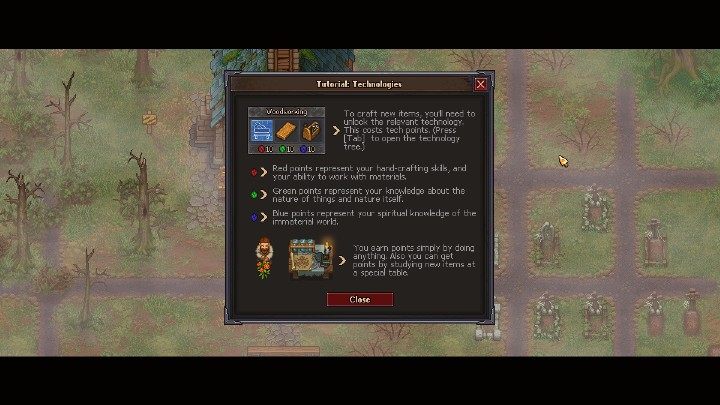 W grze Graveyard Keeper istnieją cztery rodzaje punktów - Blue, red, green i science points w Graveyard Keeper - Graveyard Keeper - poradnik do gry