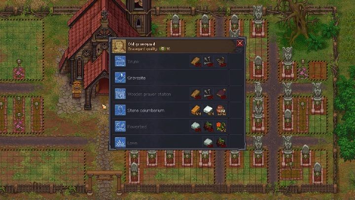 Jeśli spalisz 12 ciał i stworzysz 12 Ceramic funeral urn będziesz mógł stworzyć Stone columbarium - Jak wygląda praca grabarza w grze Graveyard Keeper? - Graveyard Keeper - poradnik do gry