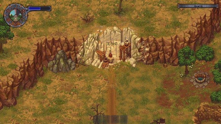Jakoś cmentarza rośnie, gdy usuwasz z niego niepotrzebne elementy, takie jak gałęzie oraz krzewy - Jak rozbudować cmentarz w Graveyard Keeper? - Graveyard Keeper - poradnik do gry