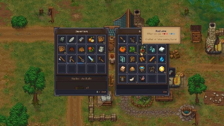Aby uzyskać 1 sok z winogron potrzebujesz piętnastu kiści - Jak zdobyć wino w misji gry Graveyard Keeper? - Graveyard Keeper - poradnik do gry