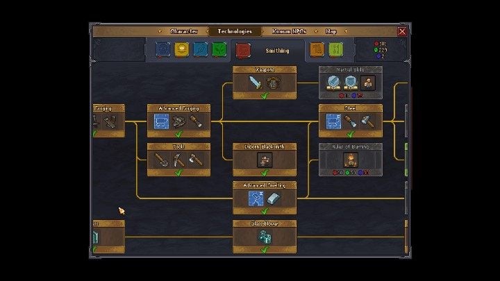 Aby stworzyć iron armor potrzebujesz 4 skin i 6 simple iron parts - Lochy i dungeony w Graveyard Keeper - Graveyard Keeper - poradnik do gry