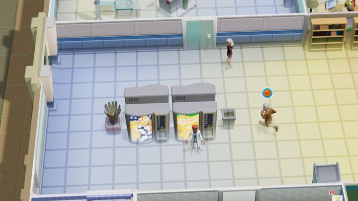 Uwidoczniona różnica w dwóch częściach jednego pomieszczenia. - Kontrola parametrów szpitala w Two Point Hospital - Two Point Hospital - poradnik do gry