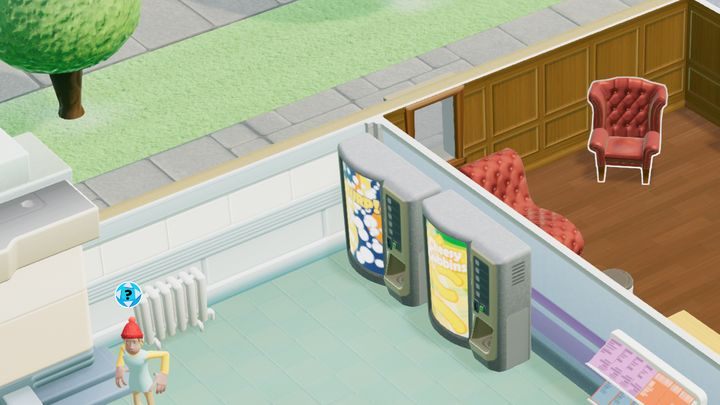 Automaty nie zajmują wiele miejsca, więc stanowią łatwo dostępne źródło jedzenie i picia dla pacjentów i personelu. - Porady na start w Two Point Hospital - Two Point Hospital - poradnik do gry
