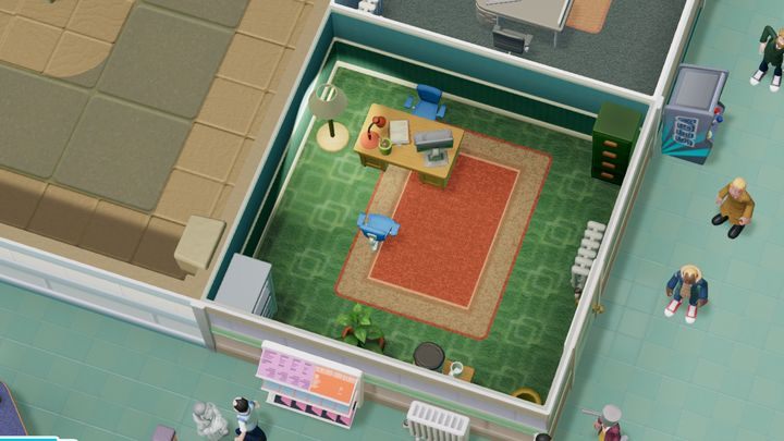 To zdecydowanie najważniejsze pomieszczenie w całym szpitalu - Gabinety i pomieszczenia w Two Point Hospital - Two Point Hospital - poradnik do gry