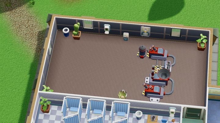 Pomieszczenie służy wyłącznie do leczenia garnkowca srebrzystego - Gabinety i pomieszczenia w Two Point Hospital - Two Point Hospital - poradnik do gry