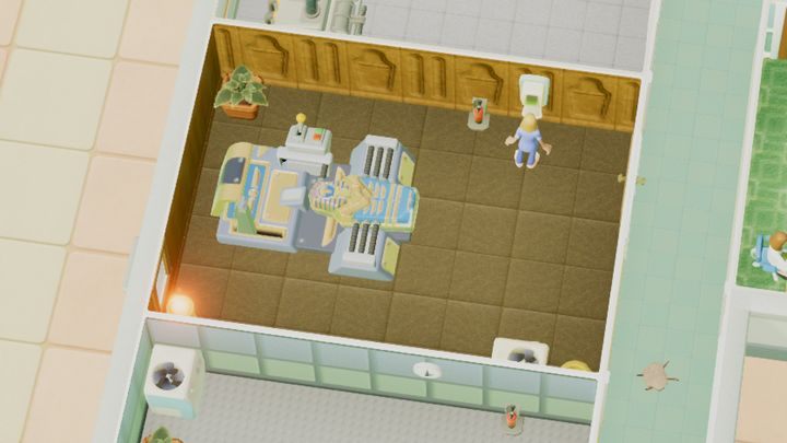 Ten oddział służy do leczenia zespoły przedwczesnej mumifikacji - Gabinety i pomieszczenia w Two Point Hospital - Two Point Hospital - poradnik do gry