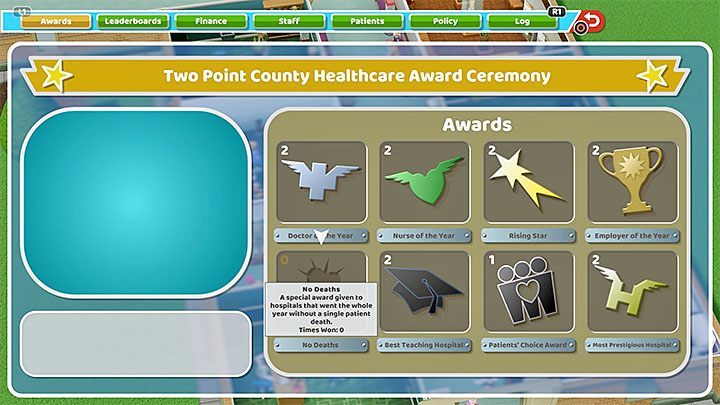 Rodzaj trofeum: złote - Osiągnięcia i trofea w Two Point Hospital - Two Point Hospital - poradnik do gry