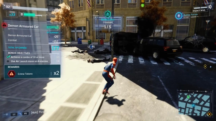 W sumie, w grze natrafisz na cztery rodzaje przestępstw - Marvels Spider-Man: Przestępstwa (Crimes) - opis aktywności - Marvels Spider-Man - poradnik do gry