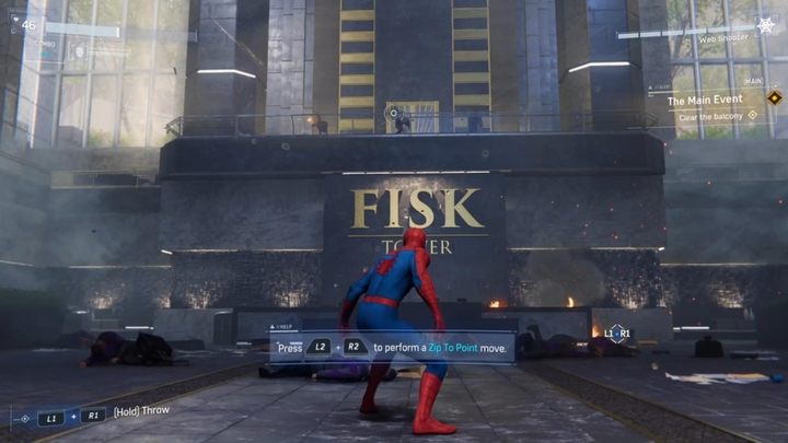 Po pokonaniu napastników, zjawi się kolejna fala wrogów - Marvels Spider-Man: Wydarzenie wieczoru (The Main Event) - solucja, opis przejścia - Marvels Spider-Man - poradnik do gry
