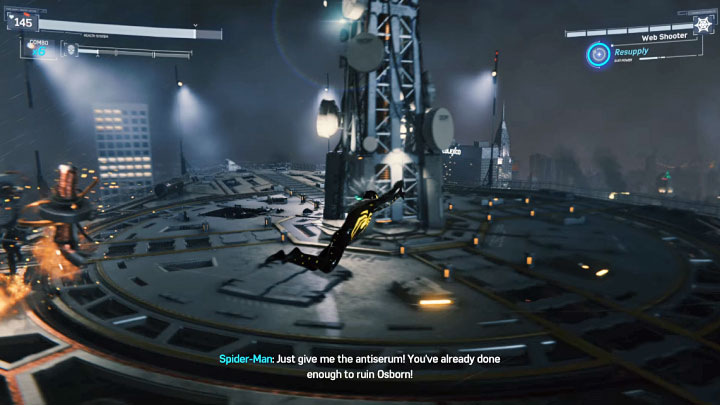 Z unikniem złoczyńcy będziecie musieli częściej radzić sobie jeśli pozostaniecie na ziemi - Marvels Spider-Man: Wojna i pokój (Pax in Bello) - solucja, opis przejścia - Marvels Spider-Man - poradnik do gry