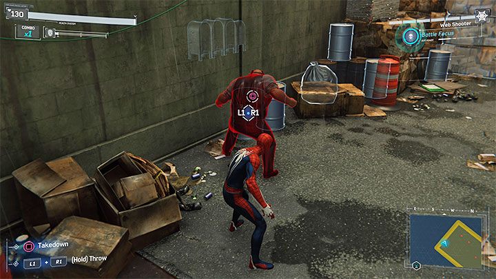Pierwszy budynek do zbadania w tej misji to centrum recyklingu okupowane przez Demony - Marvels Spider-Man: Dwa w jednym (Dual Purpose) - solucja, opis przejścia - Marvels Spider-Man - poradnik do gry