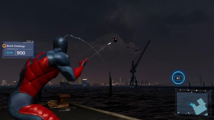 Na potrzeby awansowania w głównej fabule musicie zająć się wyzwaniem bomb (Bomb Challenge) - Marvels Spider-Man: Co jest w pudełku? (Whats in the Box?) - solucja, opis przejścia - Marvels Spider-Man - poradnik do gry