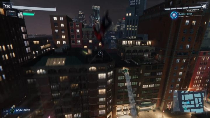 W trakcie pościgu starajcie się utrzymywać na dużej wysokości i chwytać się pajęczynami mijanych wysokich budynków - Marvels Spider-Man: Shocker - boss, jak pokonać? - Marvels Spider-Man - poradnik do gry