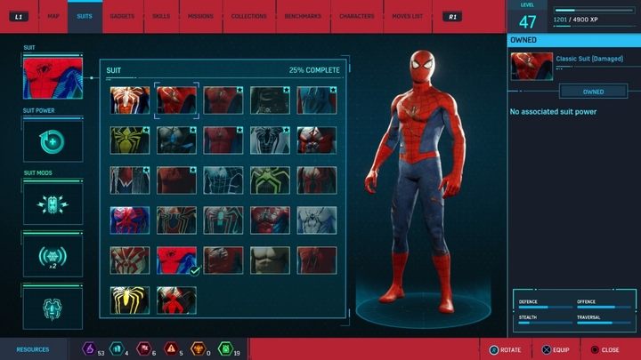 Brak powiązanej mocy kostiumu - Marvels Spider-Man: Wszystkie kostiumy bohatera - lista - Marvels Spider-Man - poradnik do gry