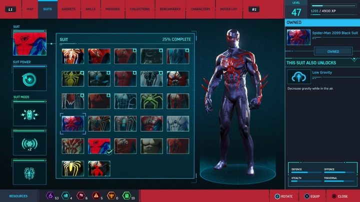 Koszt stworzenia: 2 żetony baz, 2 żetony przestępstw, 2 żetony kultowych miejsc - Marvels Spider-Man: Wszystkie kostiumy bohatera - lista - Marvels Spider-Man - poradnik do gry