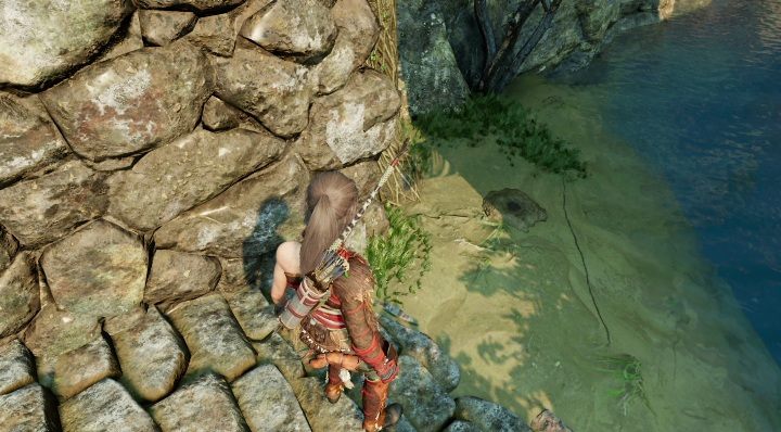 Nad wodą znajdziesz siedemnastą skrytkę (17) - Skrzynie i skrytki surwiwalowe w Ukrytym Mieście | Sekrety w Tomb Raider - Shadow of the Tomb Raider - poradnik do gry